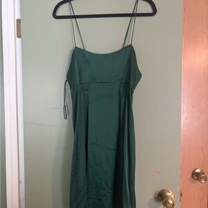 Altar'd State Green Spaghetti Strap Slip Dress